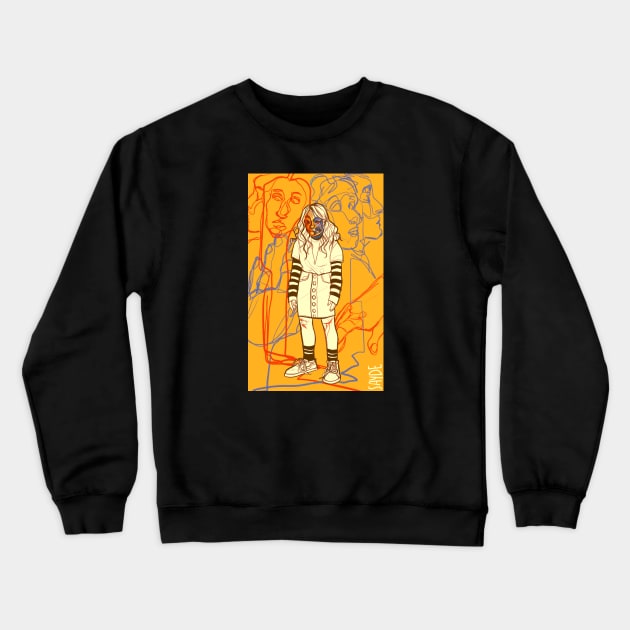 Continuous Lines Crewneck Sweatshirt by drizzledrawings